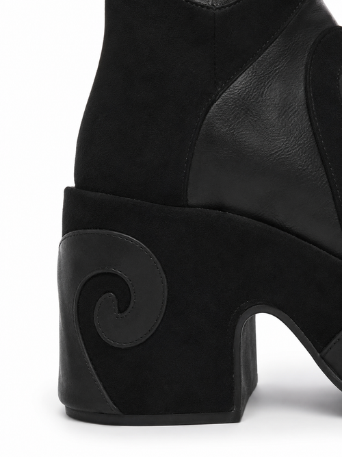 𖦹— Whimsygoth Platform Boots | Gothic Knee High Boots | Across The Sea