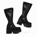 𖦹— Whimsygoth Platform Boots | Gothic Knee High Boots | Across The Sea